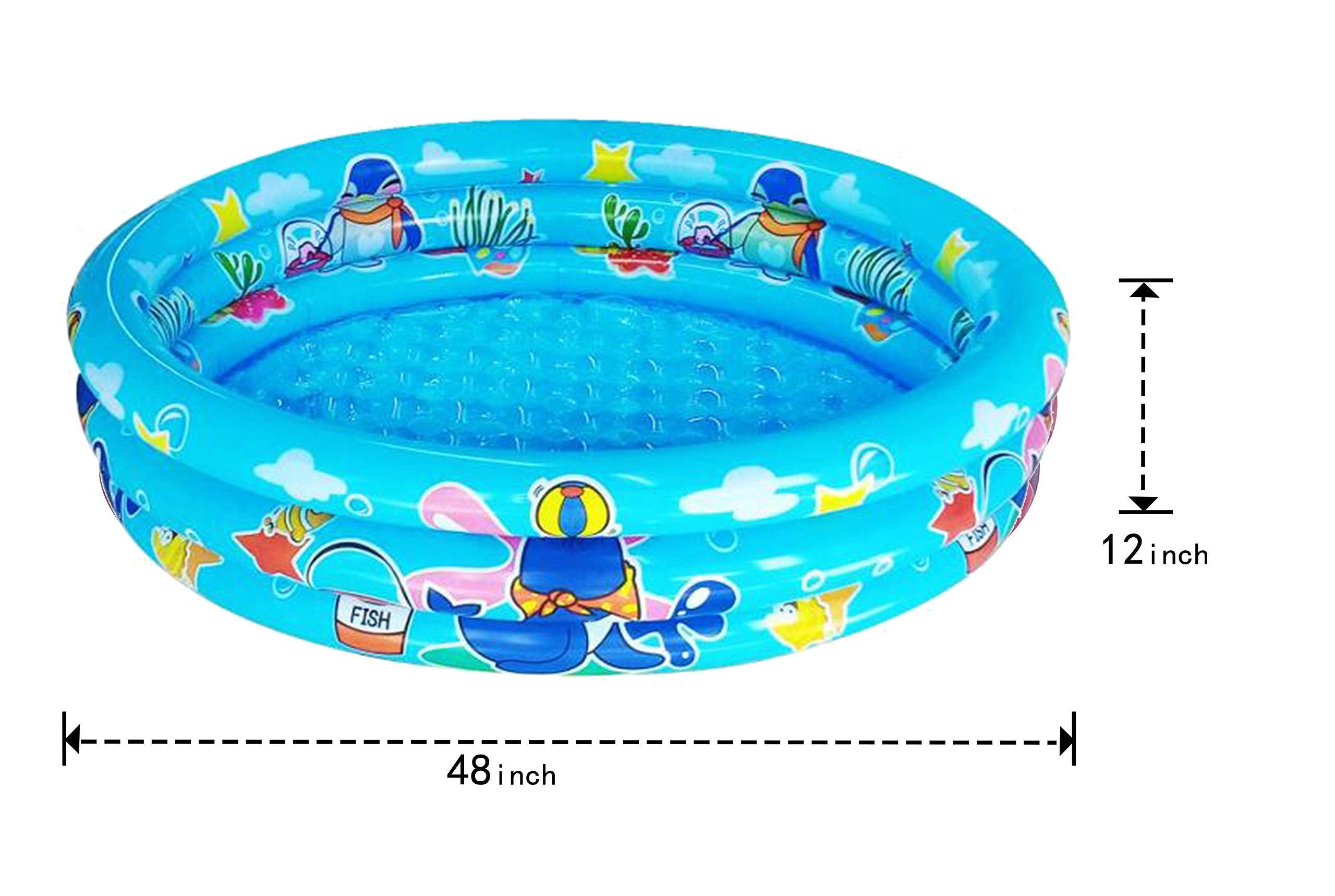 Big Summer folded pool in hands for compact storage and travel convenience benefit