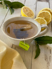 Bigelow Tea foil-wrapped tea bag close-up preserving freshness and aroma