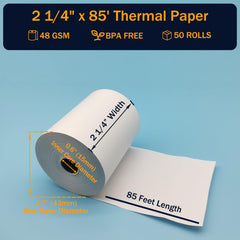 Bigger close-up of thermal coating texture showing sharp print quality benefit