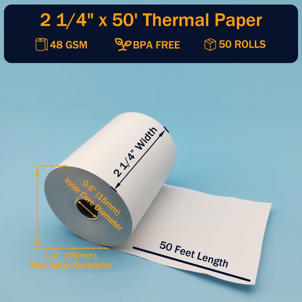 BIGGER close-up of thermal paper texture for sharp print quality benefit