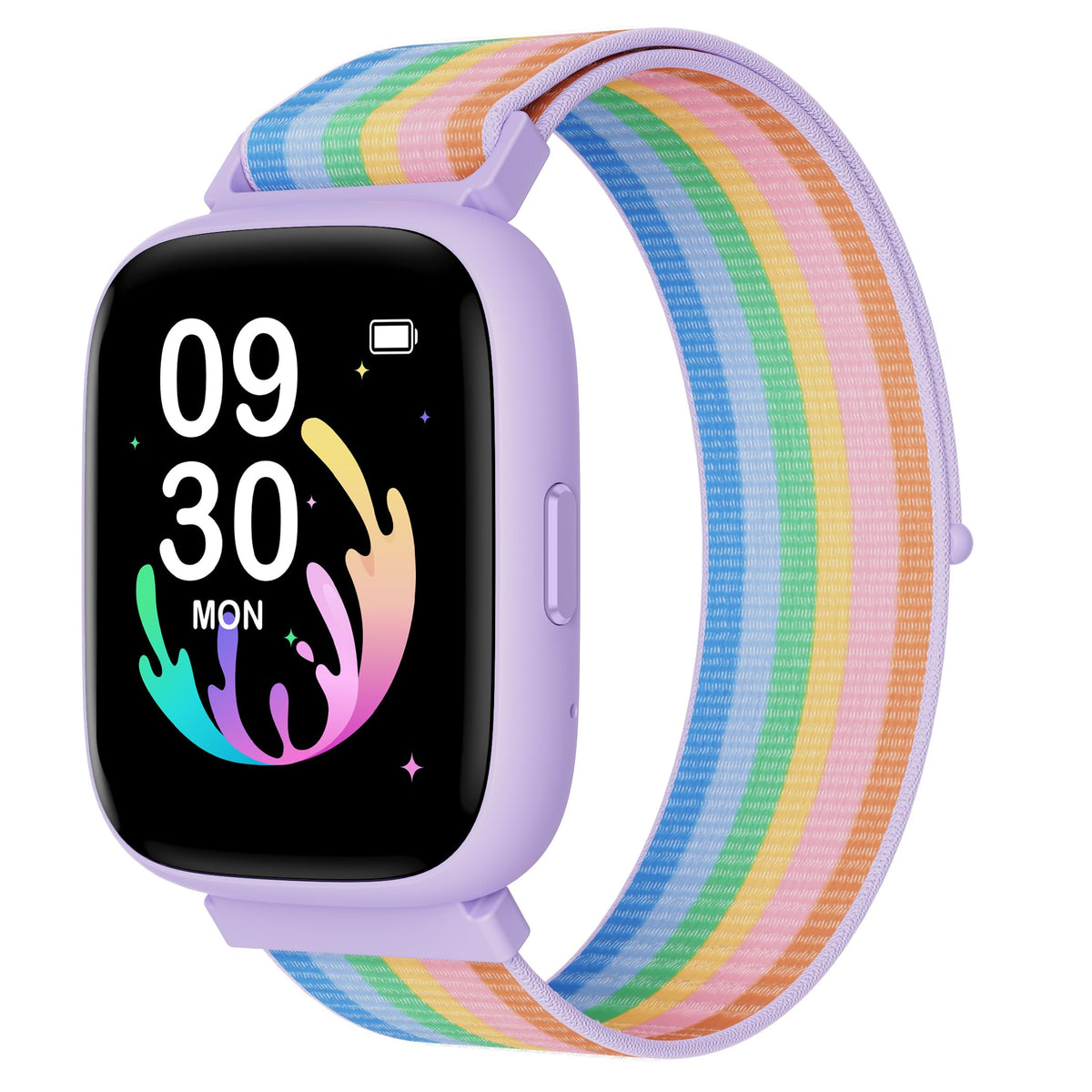 BIGGERFIVE front display showing time and activity summary for easy glance