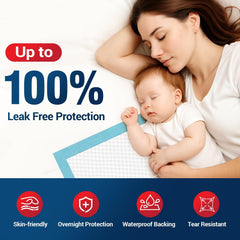 BIGGMED pad in bed setting offering overnight protection and comfort