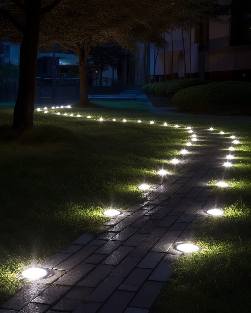 Biling close-up of 12 LEDs highlighting even cool-white illumination