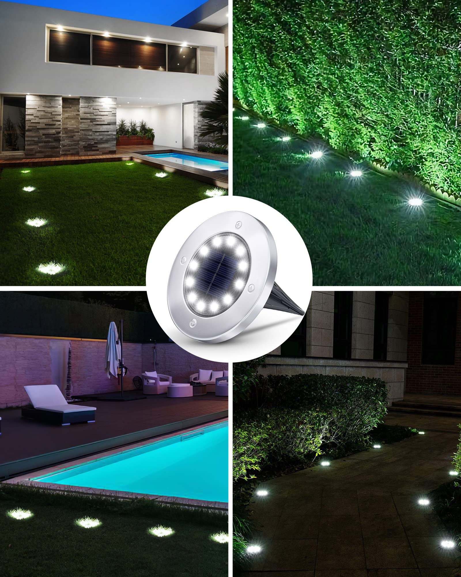 Biling light under running water showcasing waterproof durability outdoors