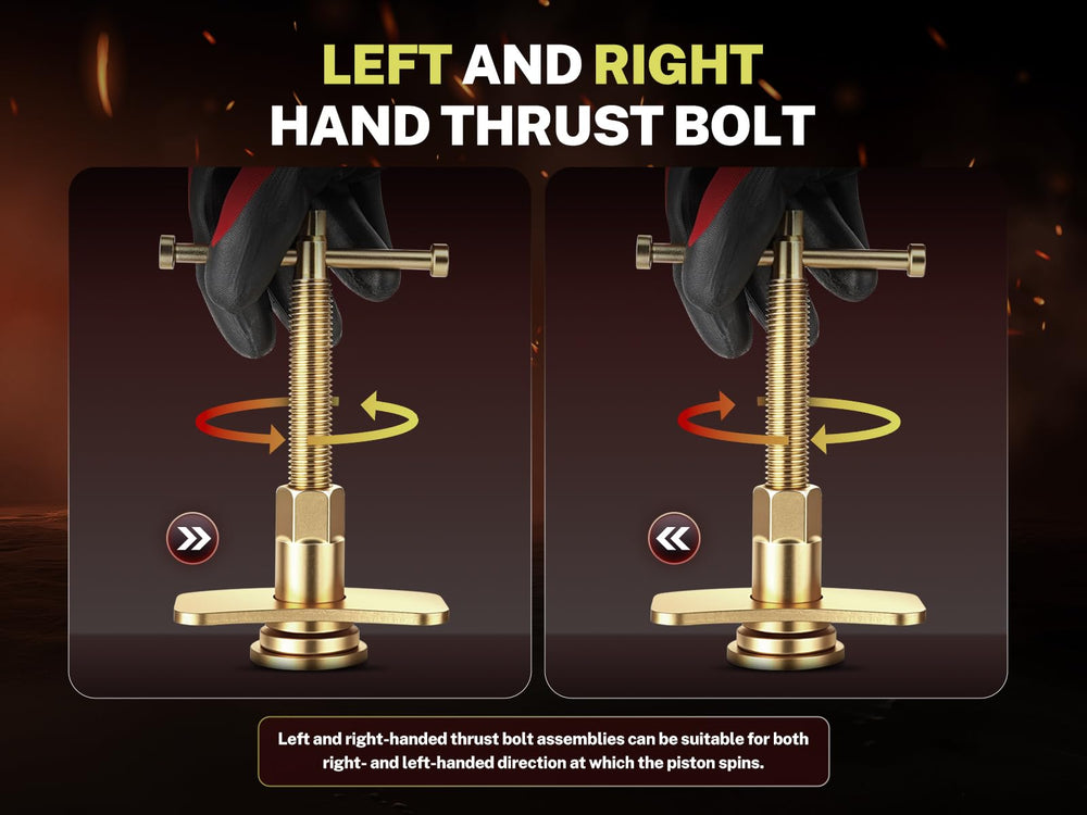 BILITOOLS reaction plate detail bracing caliper to protect housing during use