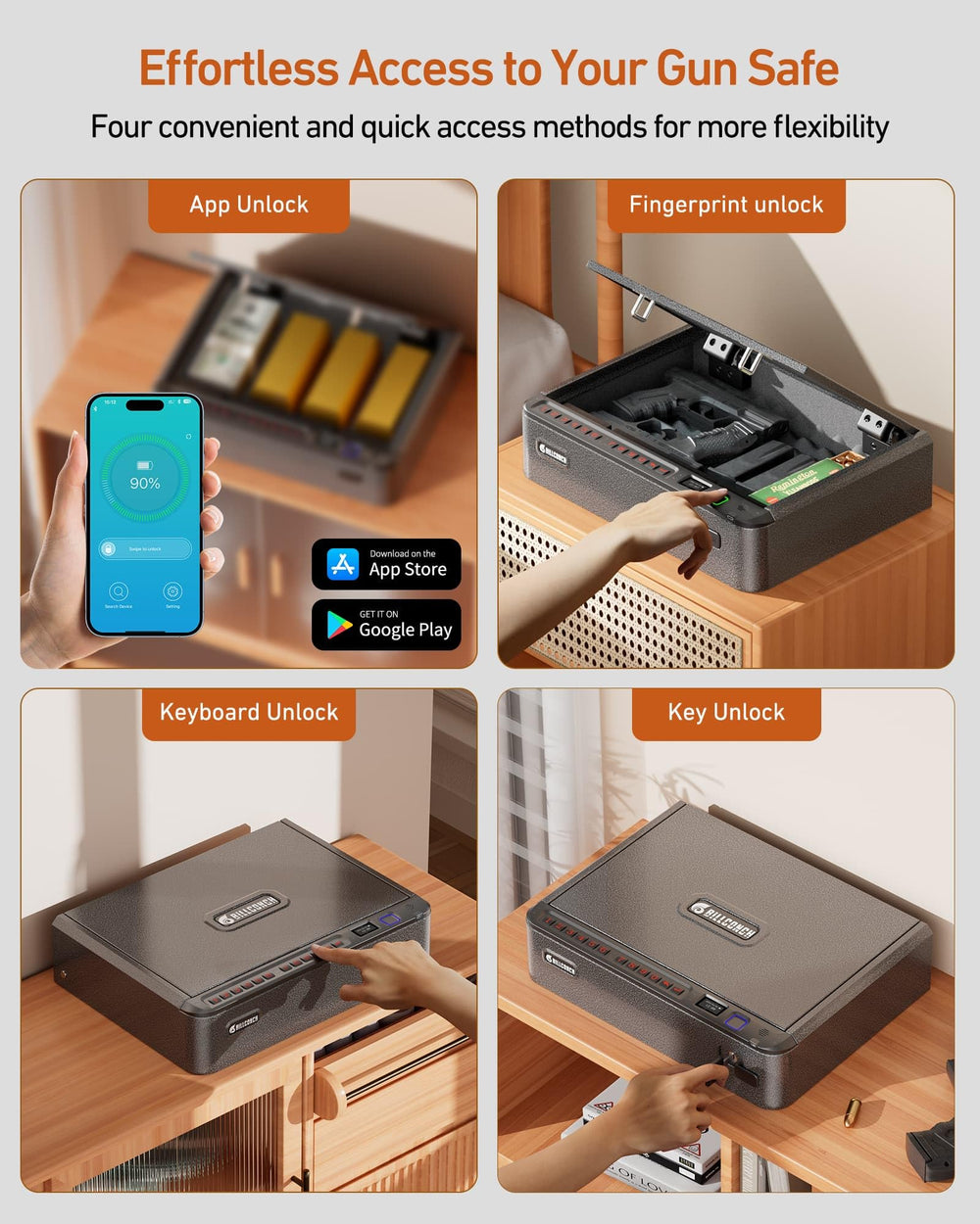 BILLCONCH security cable anchored to prevent theft and deter tampering