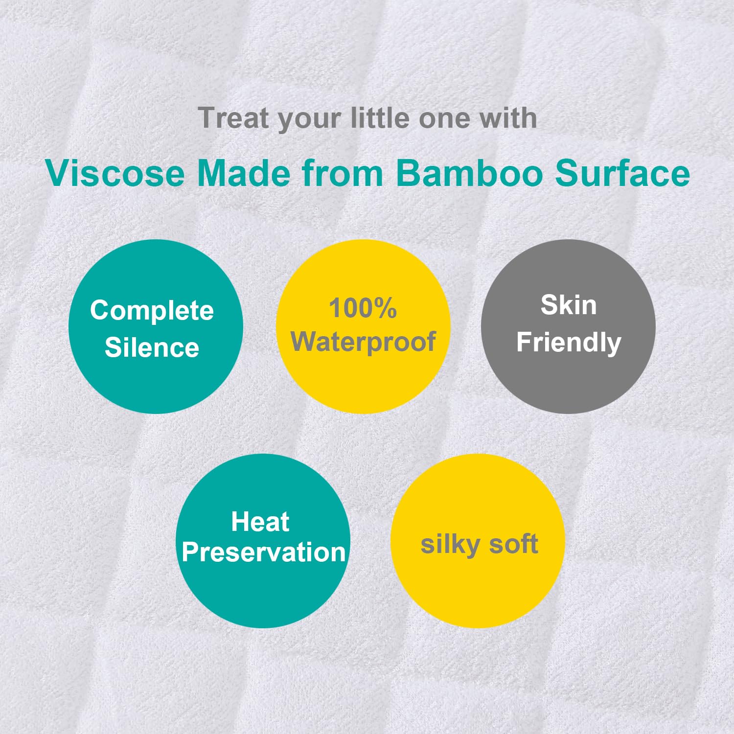 Biloban waterproof backing close-up protecting mattress from leaks