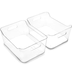 BINO front view showing clear bins and tidy storage benefit