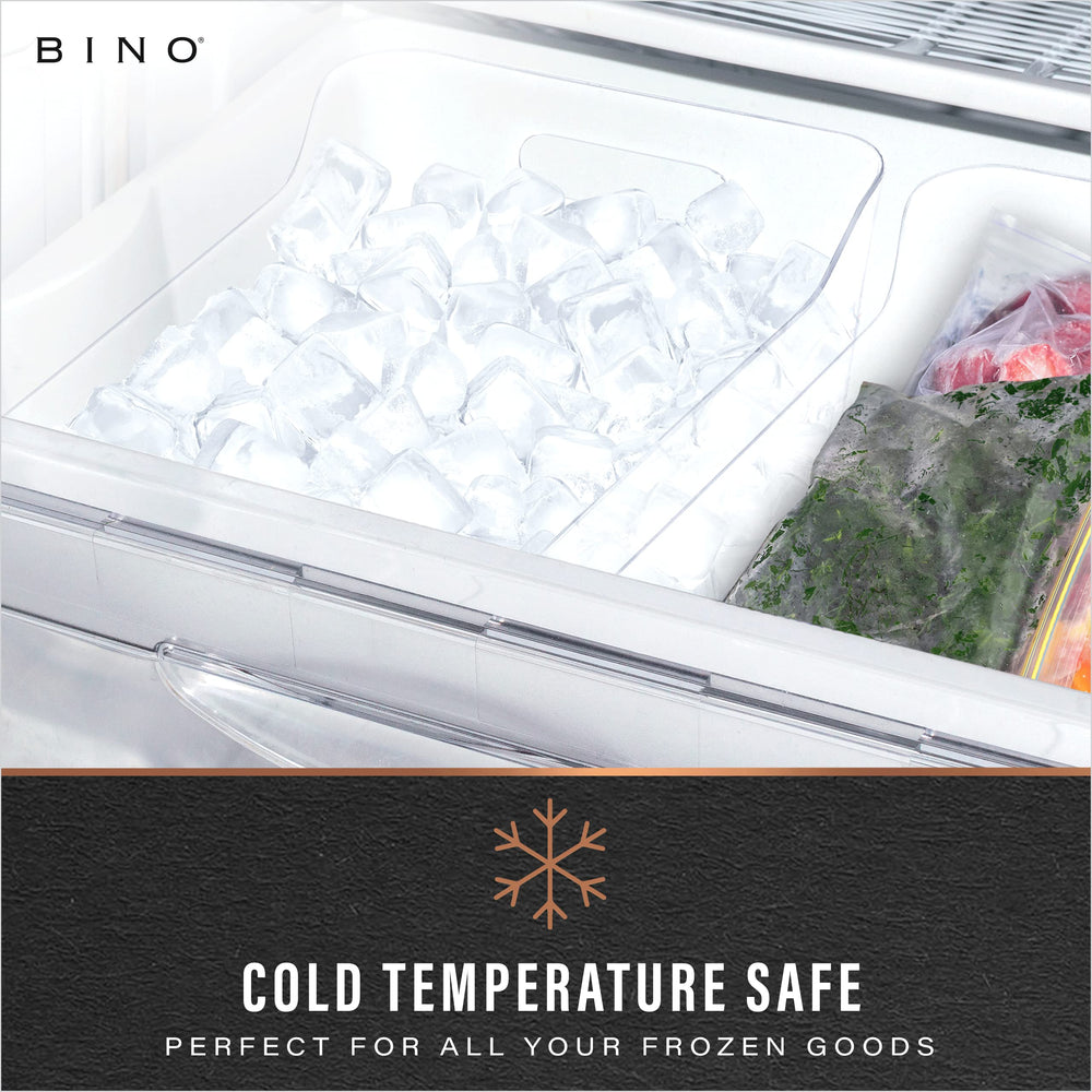 BINO in fridge with food showing organized cold storage benefit