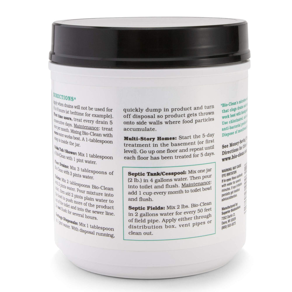 Bio-Clean powder close-up texture highlighting natural enzymes and microbes