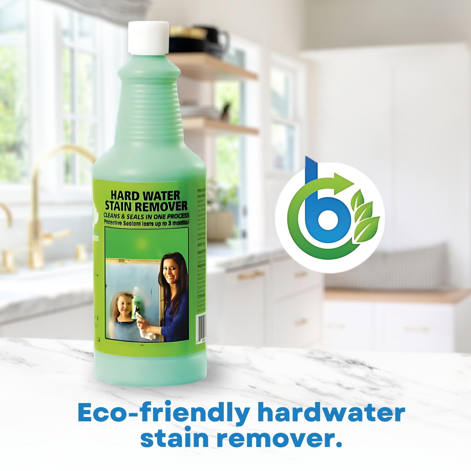 Bio-Clean bottle being poured to show pouring action and concentrated cleaning power