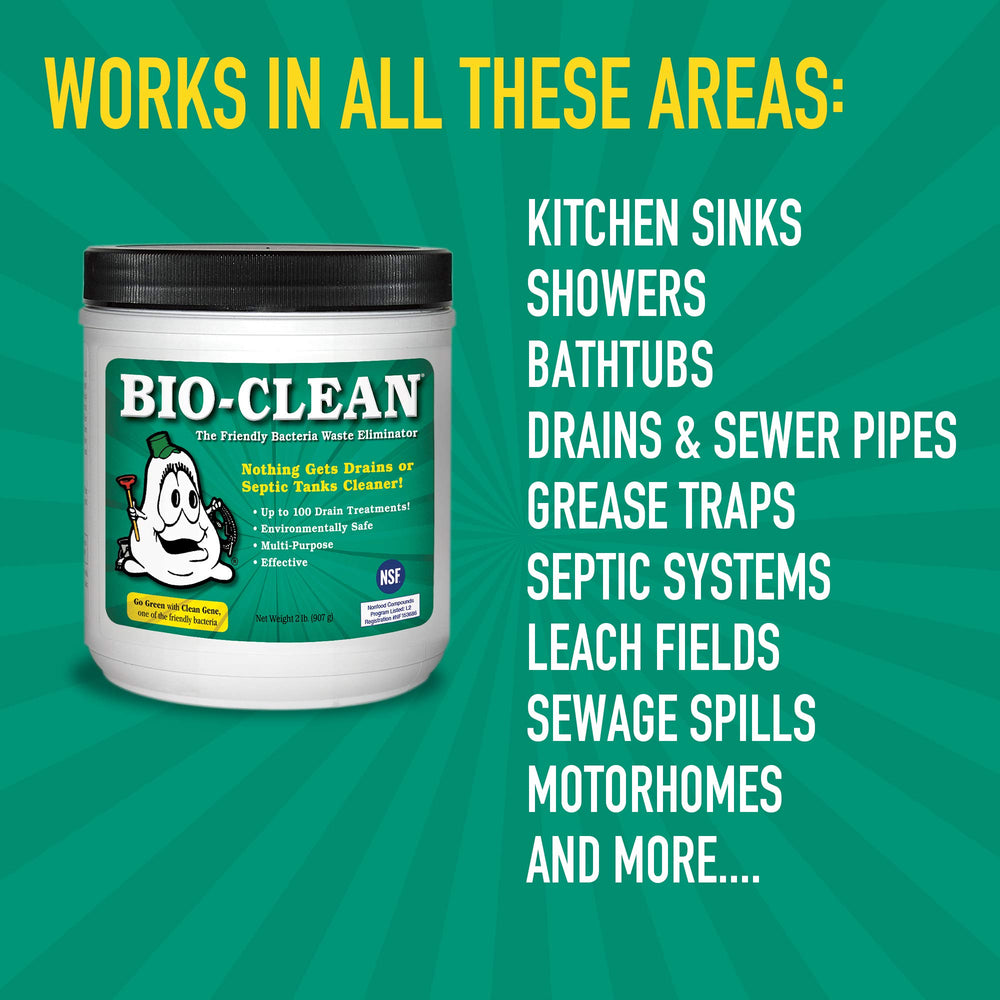 Bio-Clean being added through a septic access port to maintain septic health