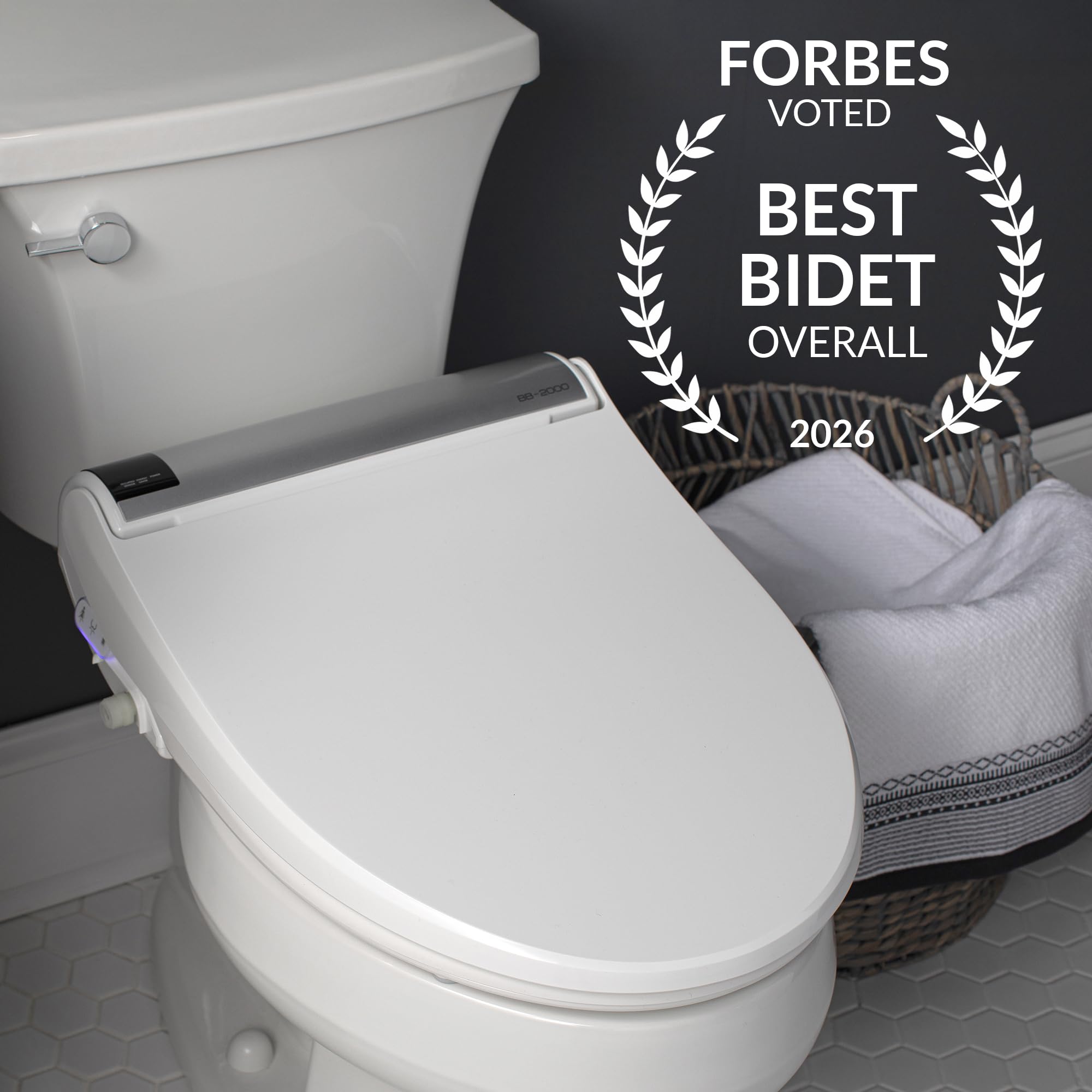 BioBidet BB2000 stainless-steel nozzle close-up highlighting hygienic durable cleaning