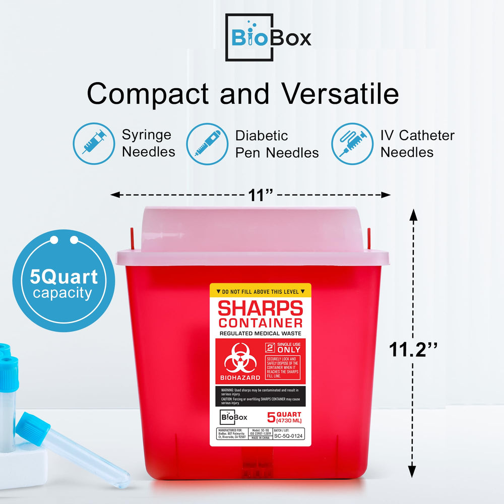 BioBox lid detail with sliding lock provides secure one-handed closure