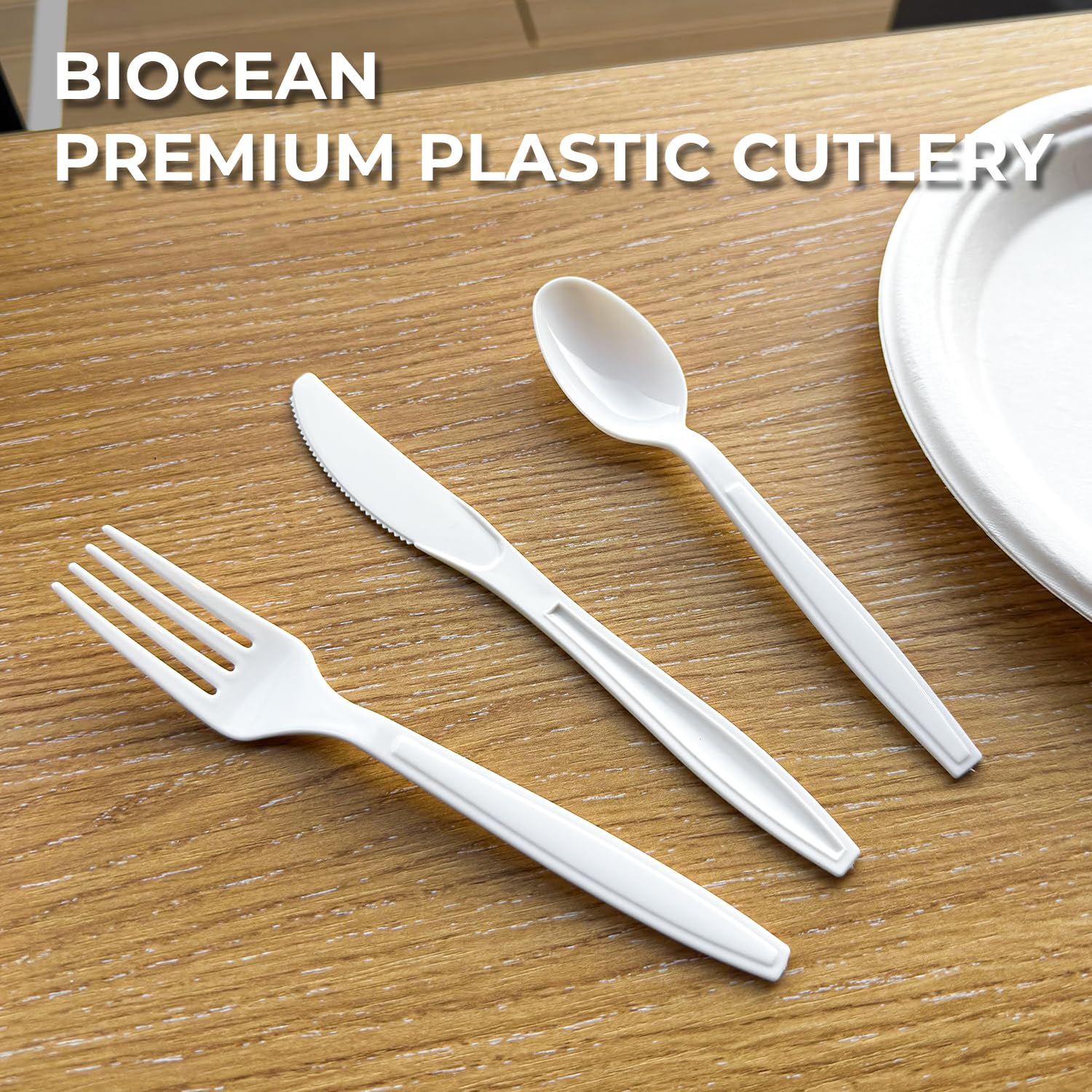 biocean fork handle texture for comfortable grip and control