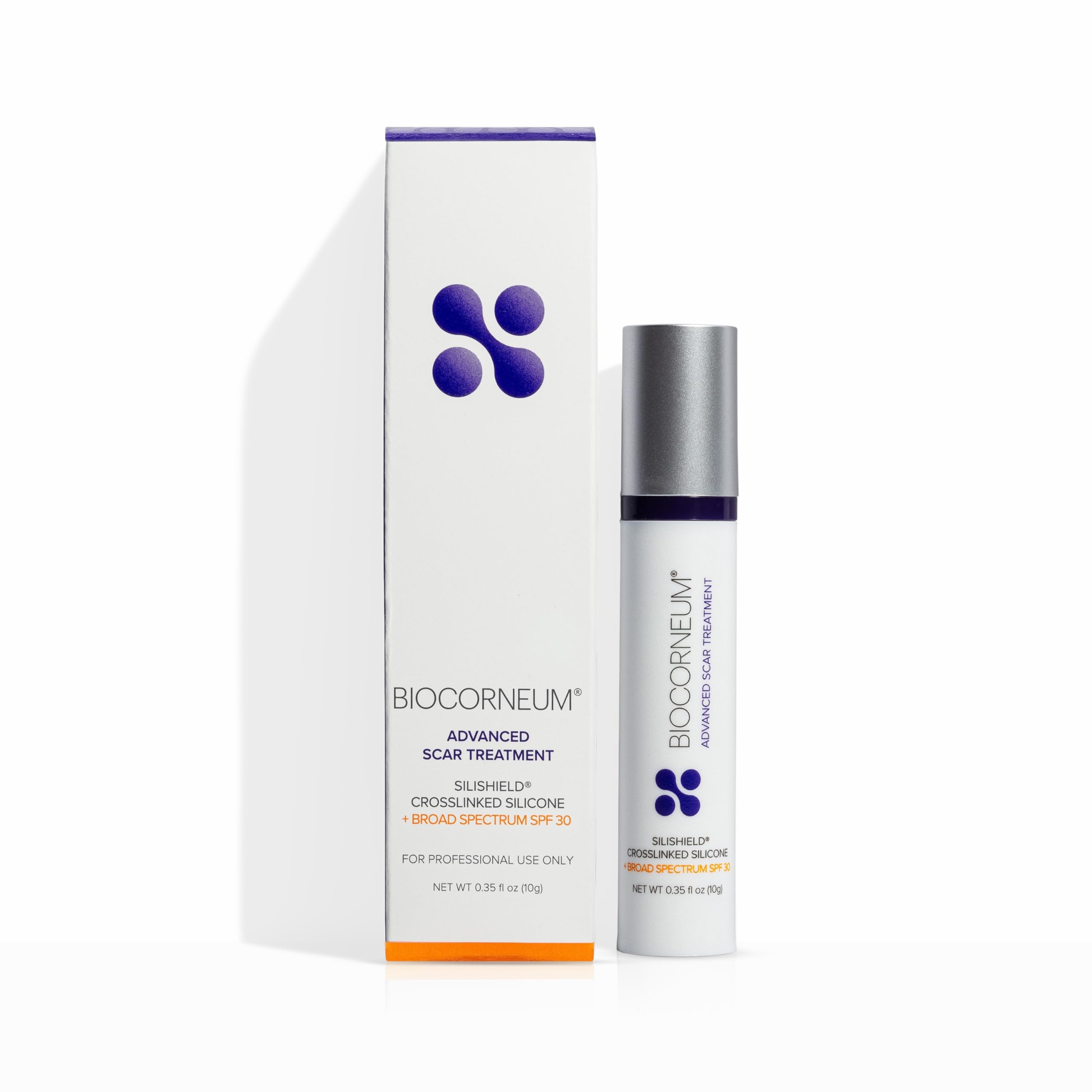 BIOCORNEUM tube front view showing branding and SPF 30 protection benefit