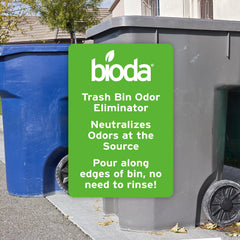 Bioda solution pouring close-up highlighting liquid texture and dosing ease