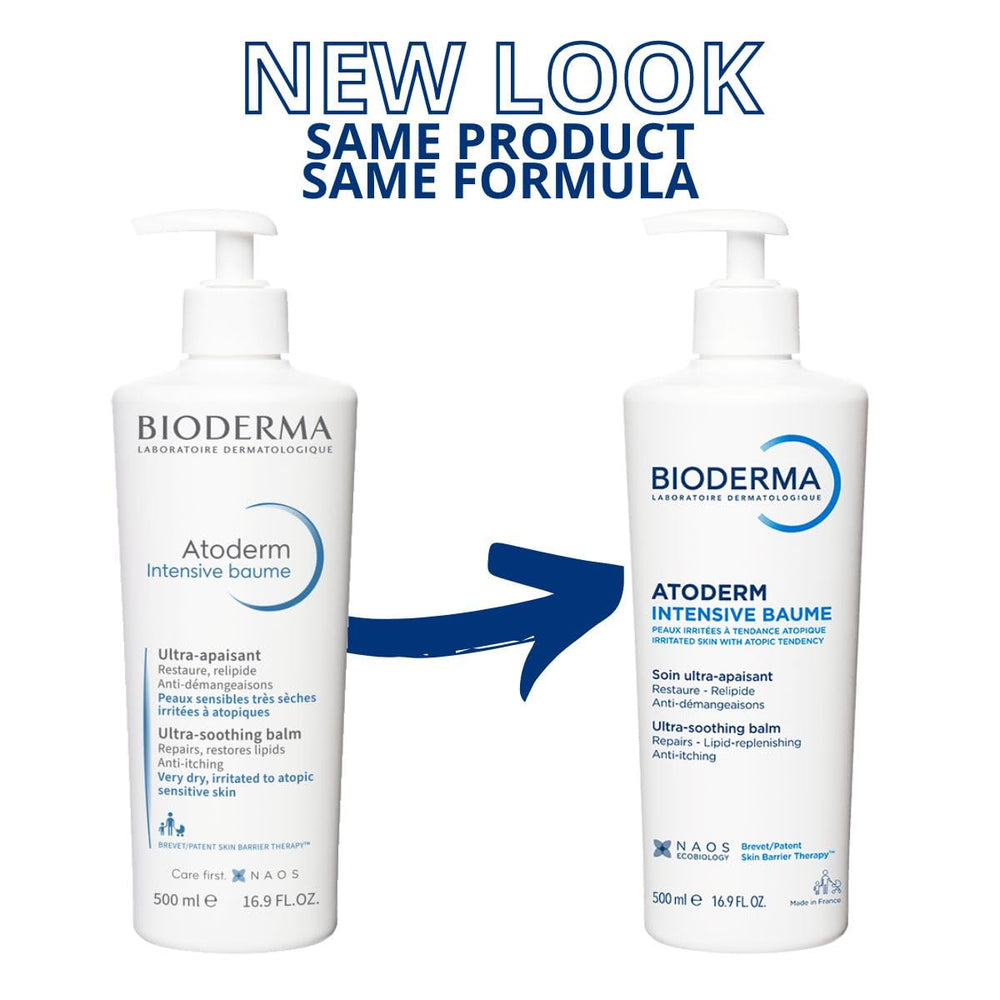 Bioderma Atoderm close-up label highlighting ingredients and gentle formulation benefit