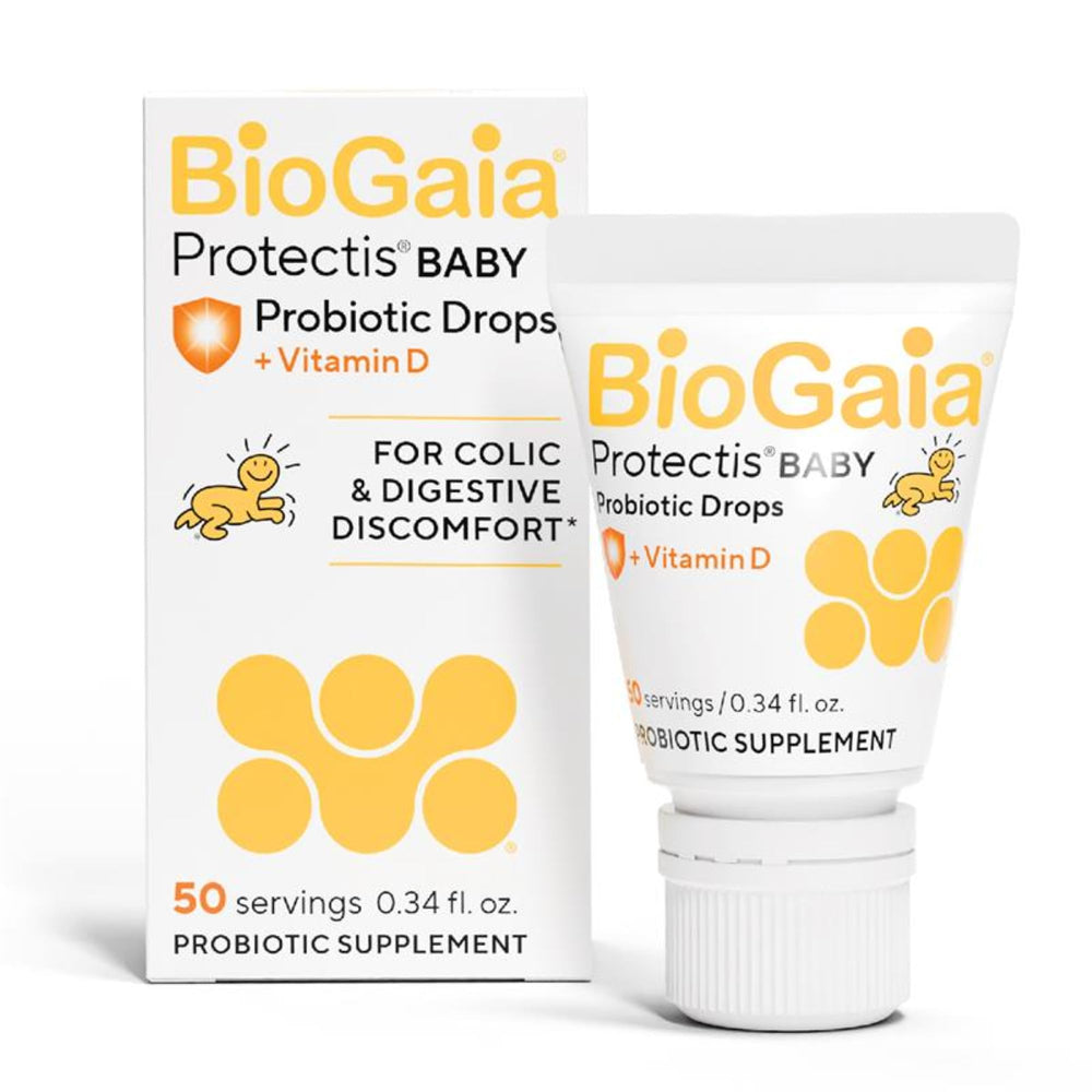 BioGaia baby drops front packaging showing bottle and clear labeling for caregivers