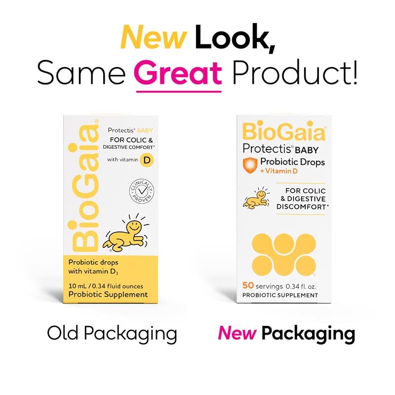 BioGaia baby drops open dropper close-up demonstrates precise single-dose administration