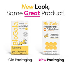 BioGaia baby drops open dropper close-up demonstrates precise single-dose administration