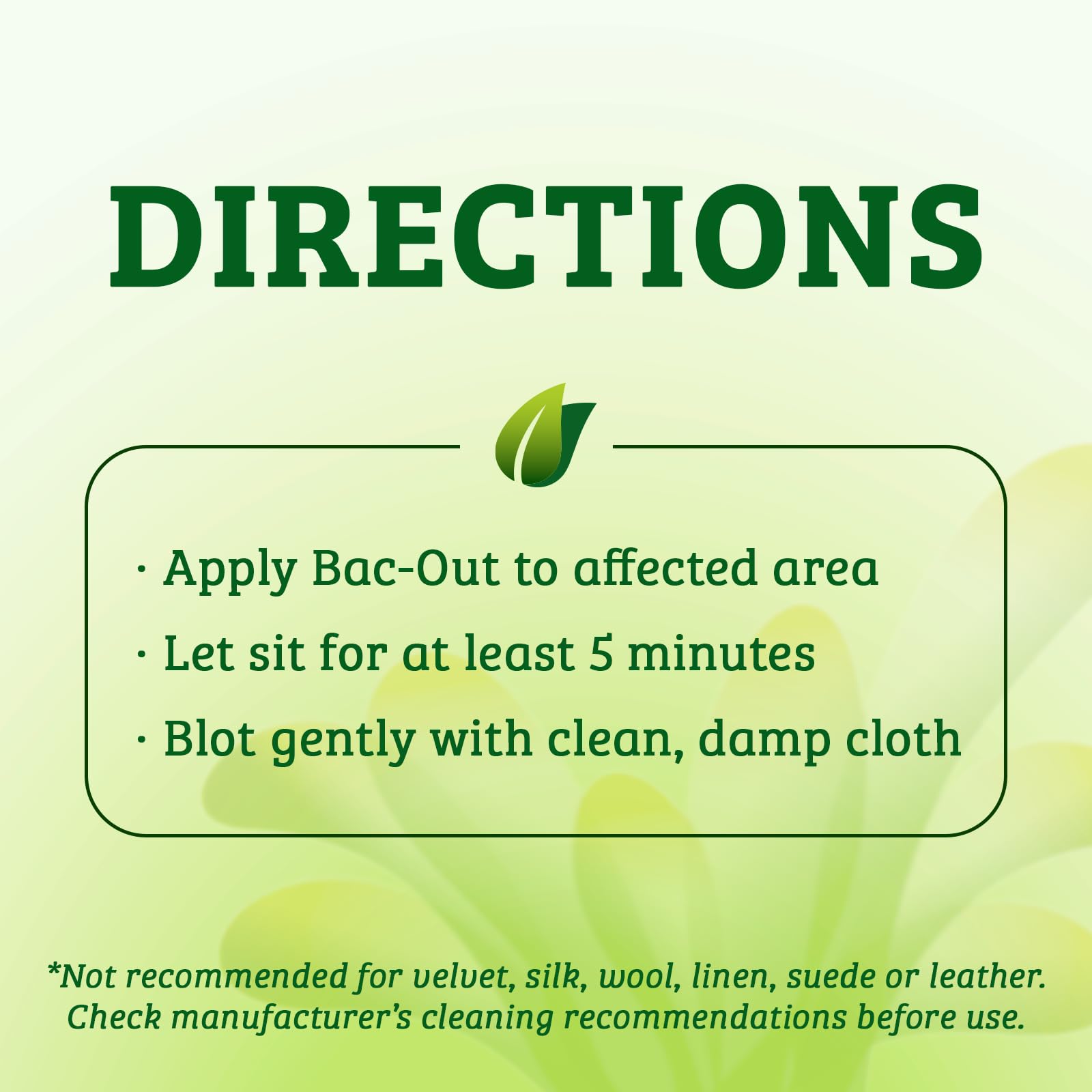 Biokleen Bac-Out lime scent label detail showing natural fragrance