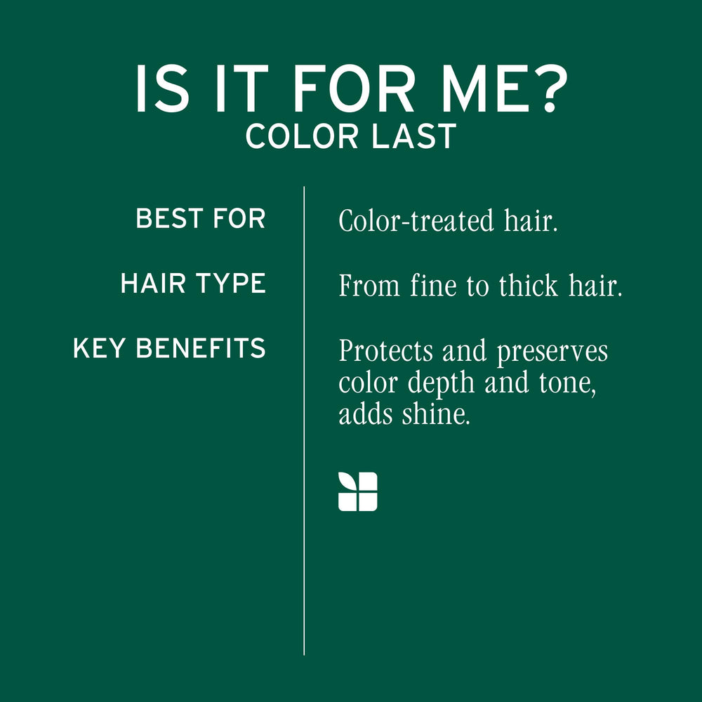 Biolage Color Last Conditioner being applied in hands for detangling and moisture