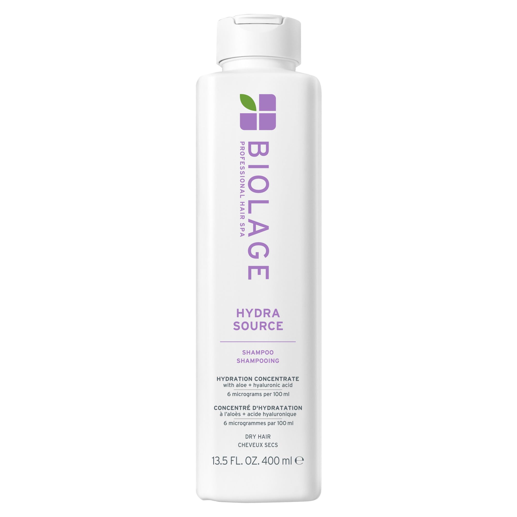 Biolage bottle front showing branding and hydration benefits
