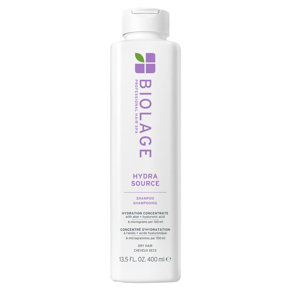 Biolage bottle front showing branding and hydration benefits