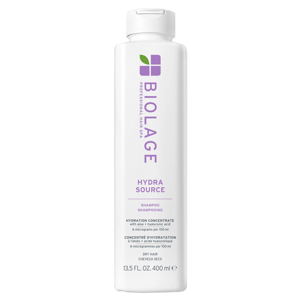 Biolage bottle front showing branding and hydration benefits