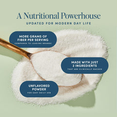 Bio.me powder being stirred into a smoothie, demonstrating easy, flavorless mixing benefit