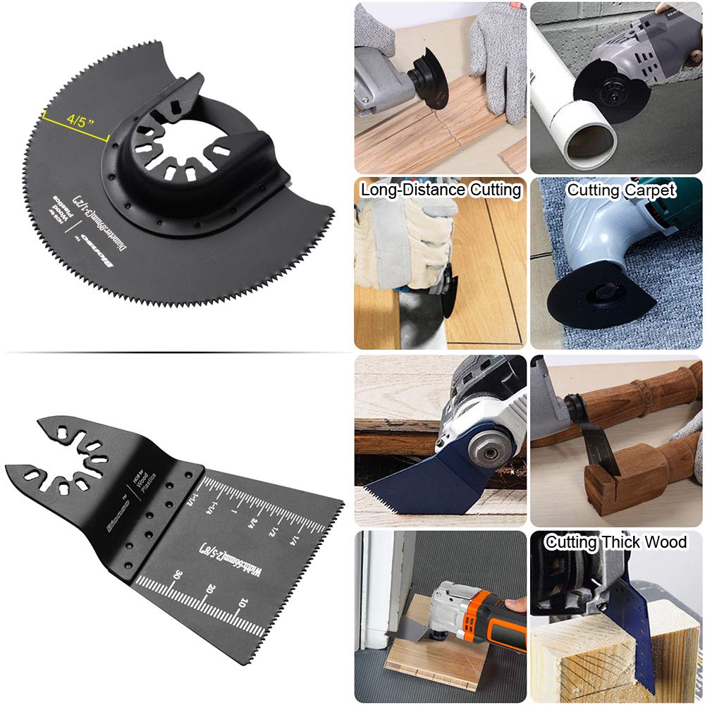 Bionso blades beside ruler showing scale for accurate selection