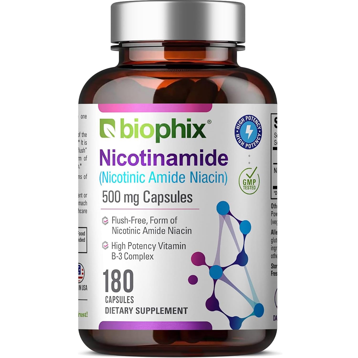 biophix bottle front showing product name and high-count supply benefits