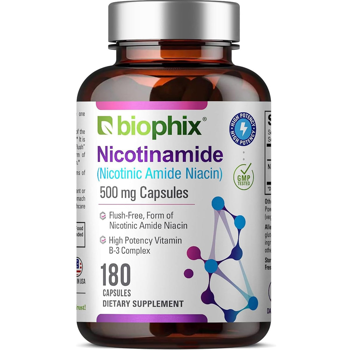 biophix bottle front showing product name and high-count supply benefits