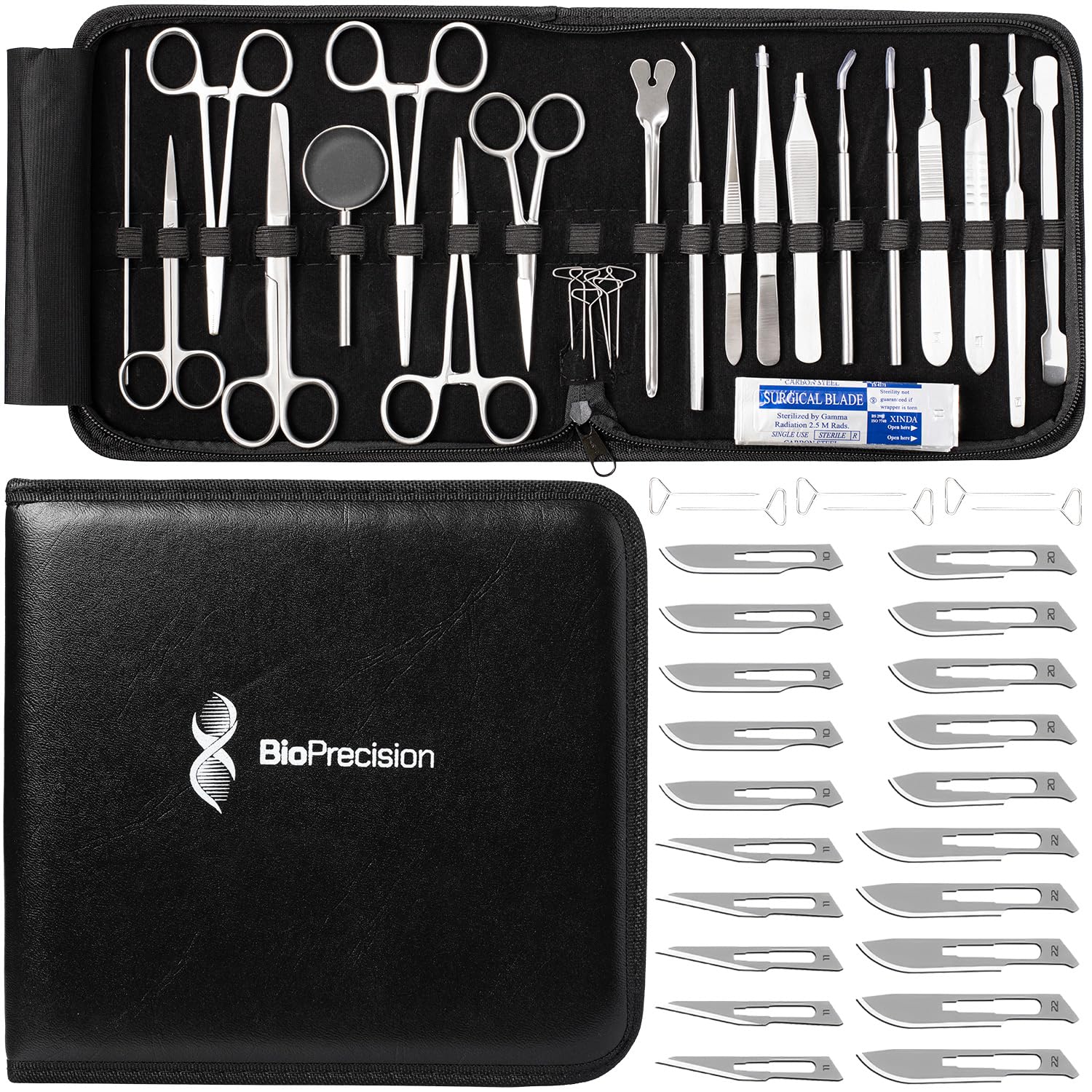 BioPrecision open case view showing organized instrument layout and protection