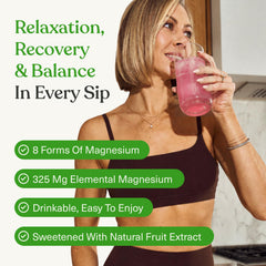 BIOptimizers mixed raspberry-lemon drink in glass with ice demonstrating refreshing hydration