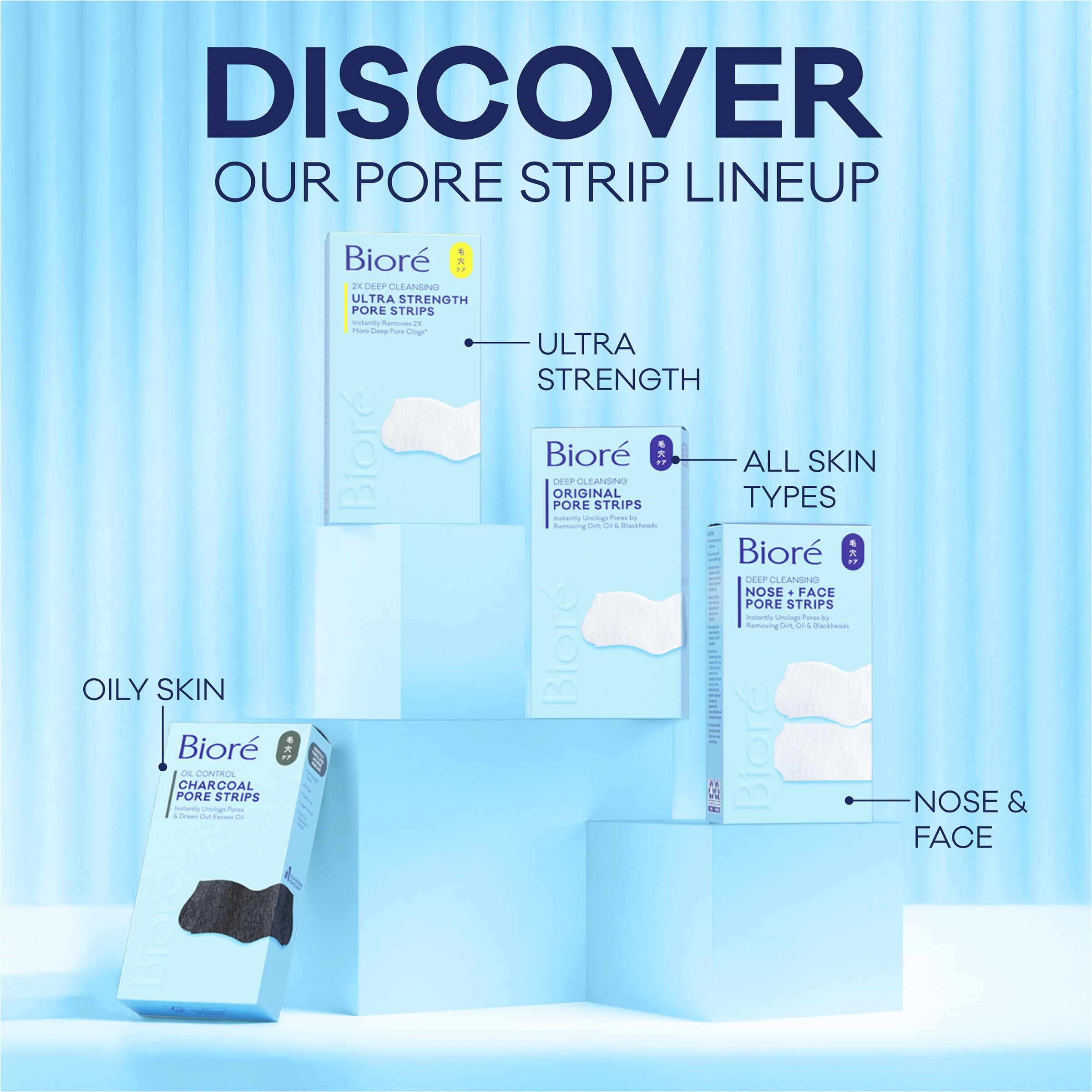 Bioré on bathroom shelf suggesting everyday skincare routine