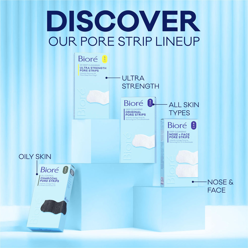 Bioré step-by-step application diagram showing correct usage benefit