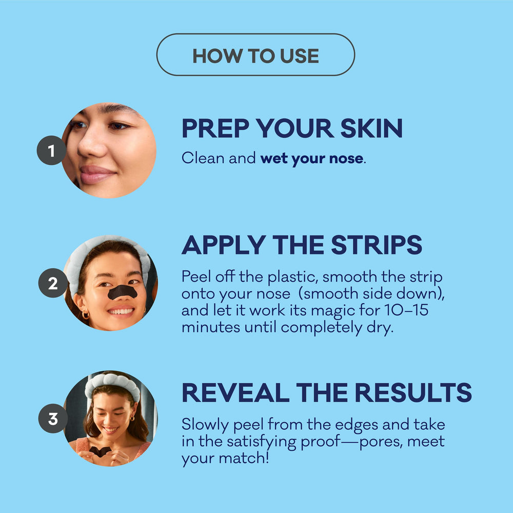 Bioré used strip with removed blackheads showing effective results