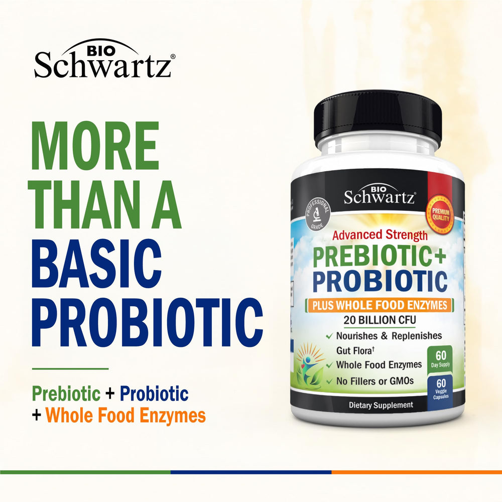 BioSchwartz bottle open with capsules visible for easy daily use benefit