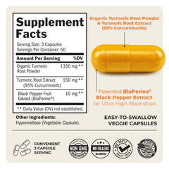 BioSchwartz open bottle with capsules spilling to show capsule size and quantity
