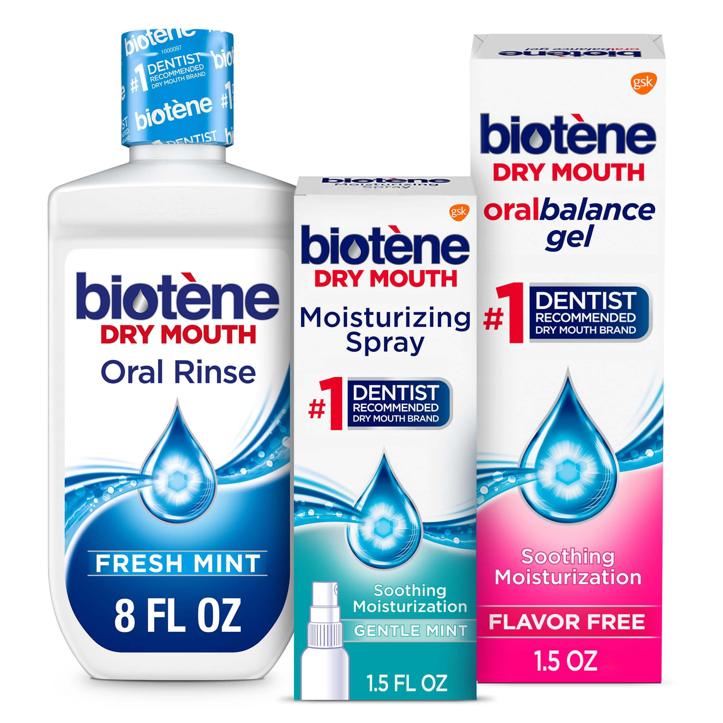 biotene front packaging kit showing three products and clear benefits