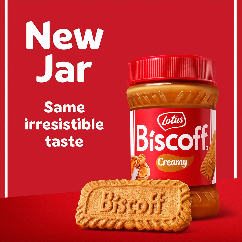 Biscoff spoon with dripping spread close detail showing silky texture and indulgence