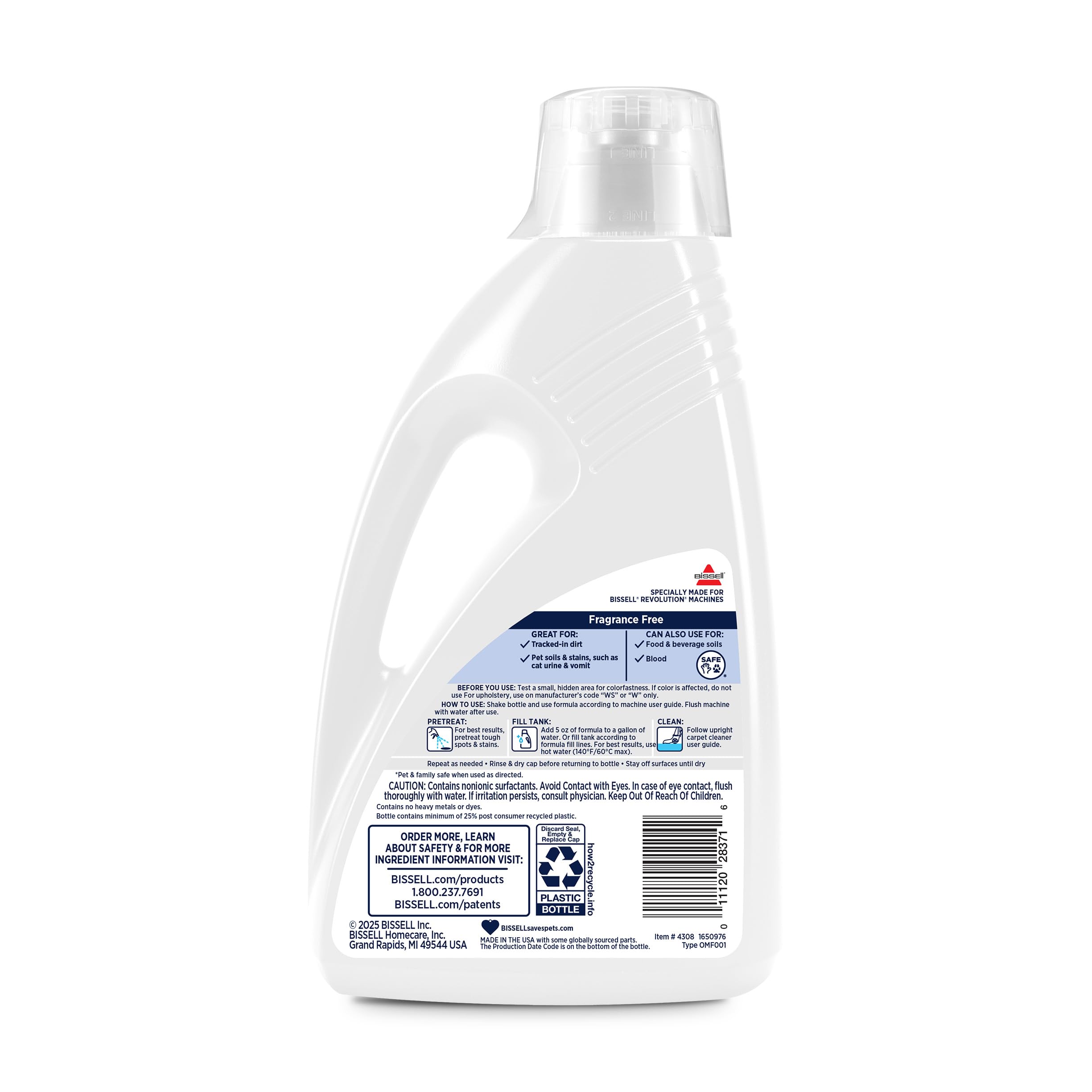 BISSELL family with pet lifestyle shot showing gentle cleaner for homes benefit