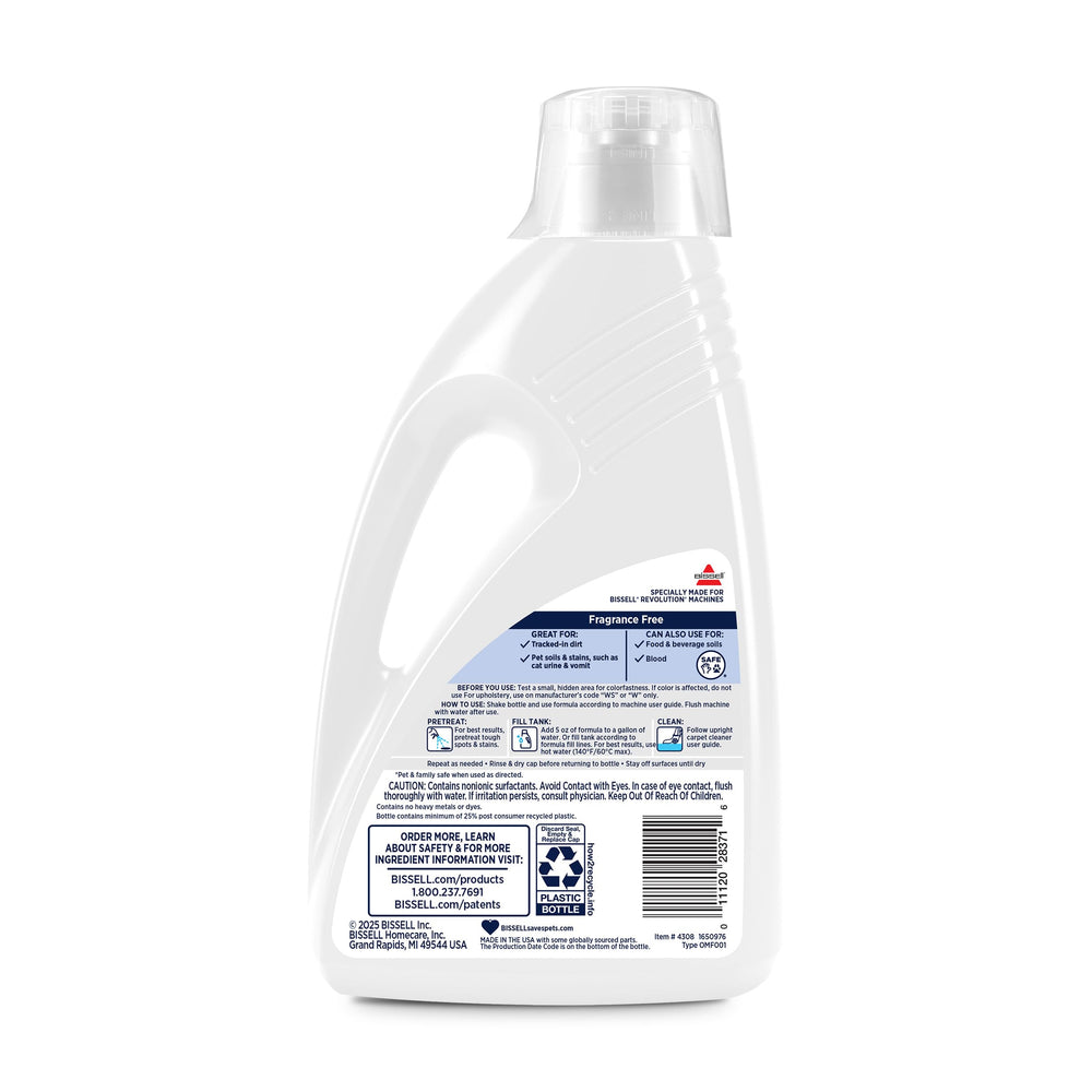 BISSELL family with pet lifestyle shot showing gentle cleaner for homes benefit
