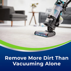 Bissell foam on carpet texture close-up highlighting lift of dirt and softness