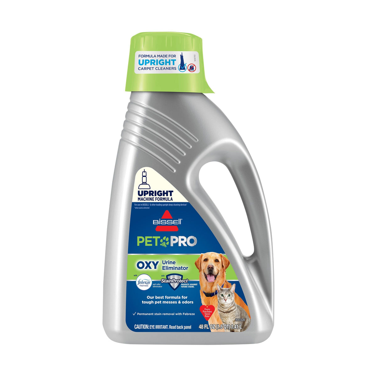 Bissell bottle front label showing product name and scent for quick identification and purchase benefit