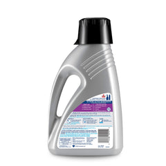 Bissell label close-up highlighting Febreze freshness and odor elimination benefit