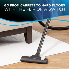 Bissell Zing floorhead on carpet demonstrating effective suction and edge cleaning