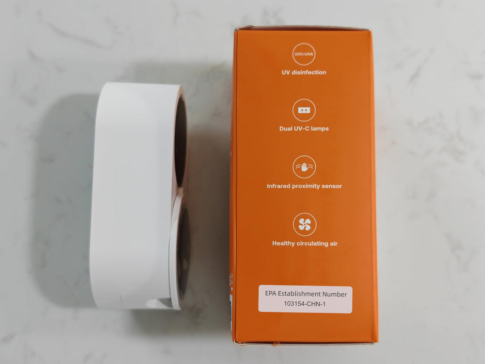 Bitvae packed in a travel bag ready for portable toothbrush sanitation